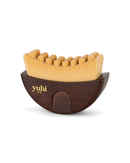 YUHI Lymphatic Facial Dry Brush – Wooden Face & Body Brush