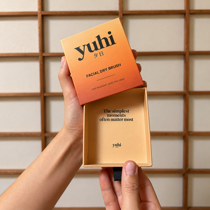 YUHI Lymphatic Facial Dry Brush – Wooden Face & Body Brush
